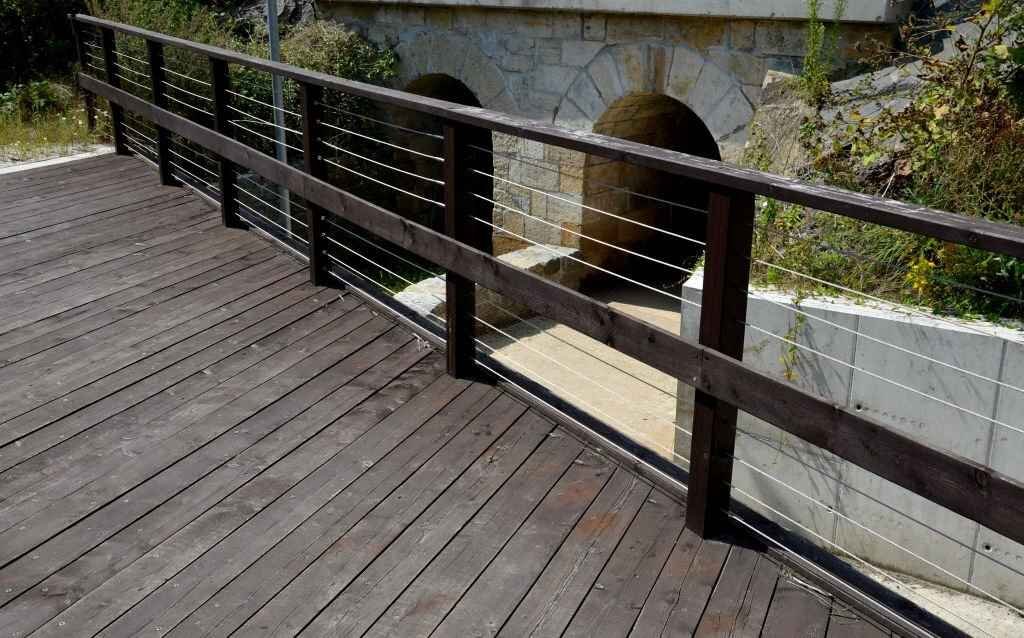 steel cable deck railing