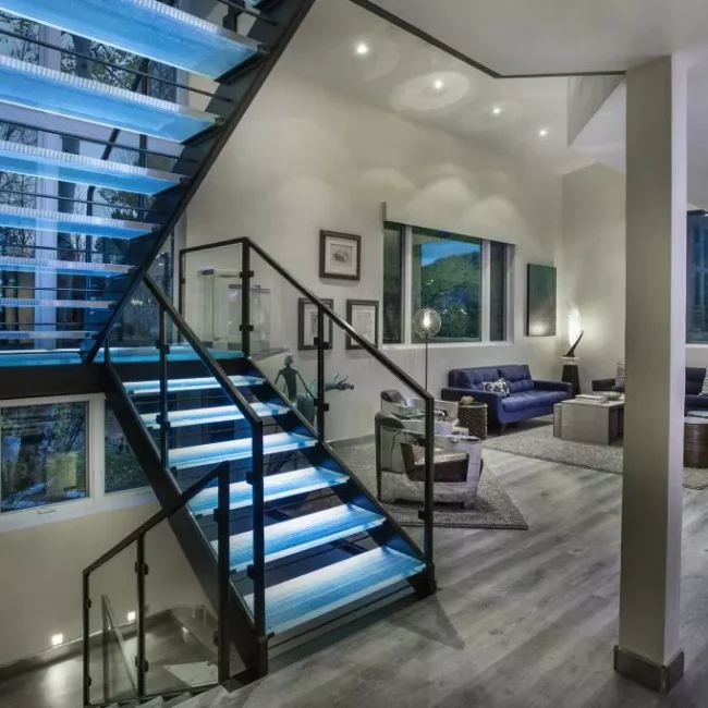 Floating Glass Stairs
