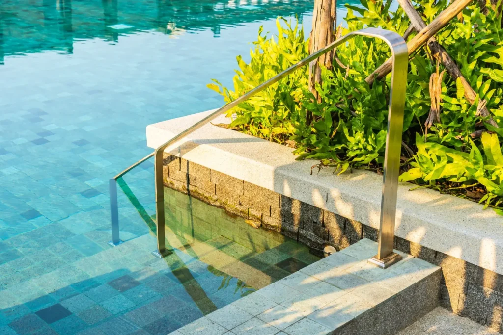 pool deck railing ideas